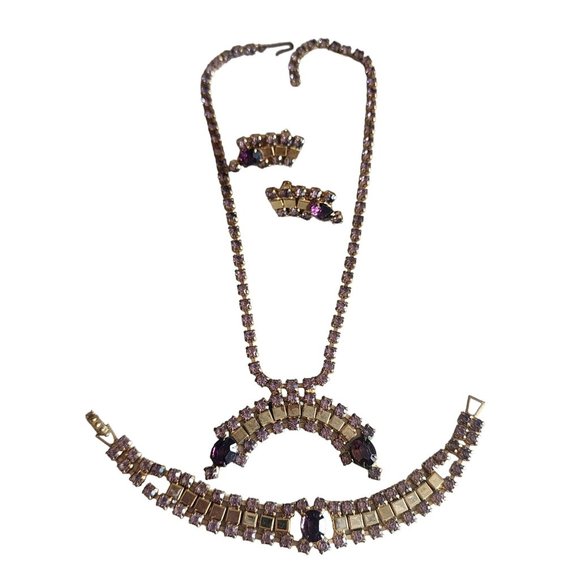 Vintage Rhinestone Parure Set (A4268) - Picture 1 of 7